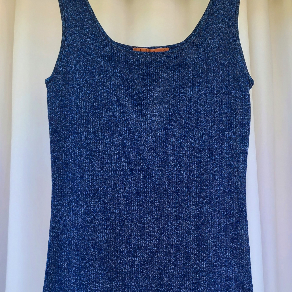 Belldini Deep Blue Knit Tank Top